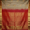 Exclusive Grayish Beige color Kanjeevaram Silk Saree GTS-4 - Click here to View more details about this Product